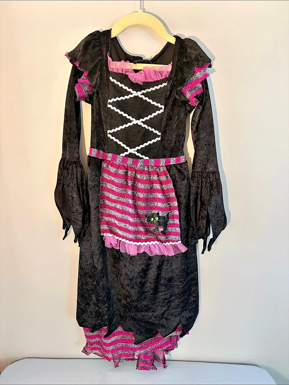 Girls Halloween Costume Black & Pink
